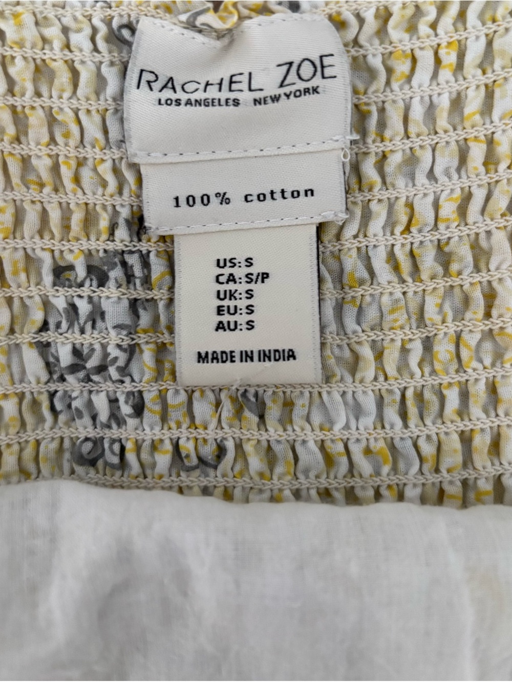 Rachel Zoe Yellow and White Sundress - Picture 3 of 5